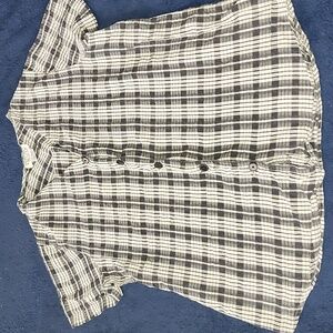 Main Street Blues Button Down Top